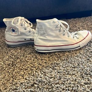 Converse, white, women’s size 8